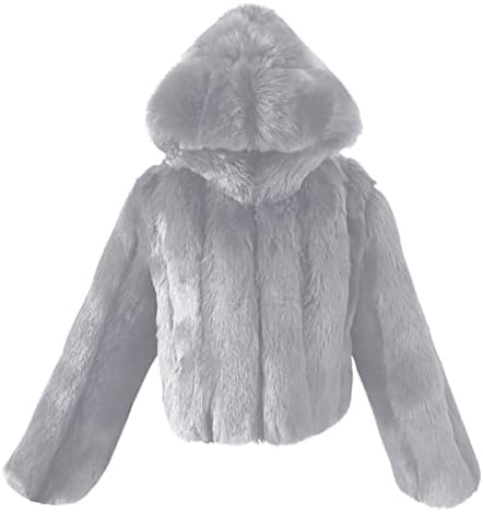 Fleece Jacke Women Leisure Fur Collar Zipper Plush nadmašuje čistu boju Kratki kardigan udoban rekreativni kaput dugih rukava