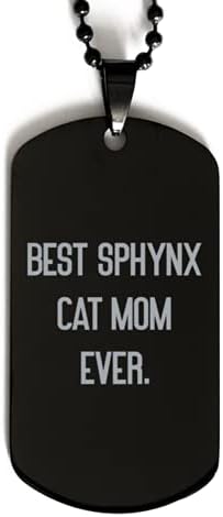 Najbolja sphynx mačka crna psa oznaka, najbolja sphynx mačka mama, pokloni za prijatelje, prisutni od prijatelja, ugravirana