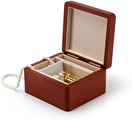 Jednostavna drvena minijaturna glazbena kutija s 30 nota - Runo