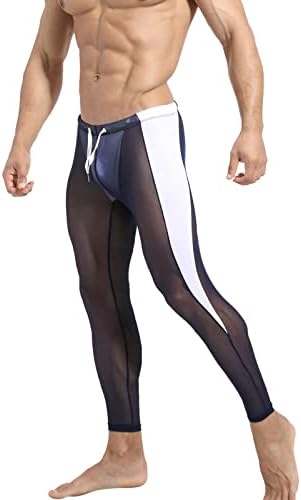 Donje hlače muške mrežaste prozračne Fitness hlače za vježbanje uske biciklističke hlače visoke elastičnosti muške sportske