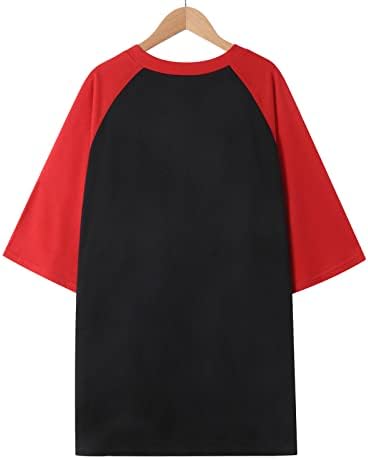 Ženska uskrsna boja blok majice Košulje kratkih rukava Slatka zečja grafička majica vjera Tee ljeto ležerni labavi vrh