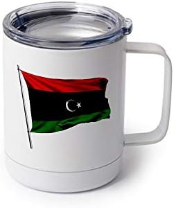 ExpressItbest 22oz Sportska boca - zastava Libije - Mnoge mogućnosti