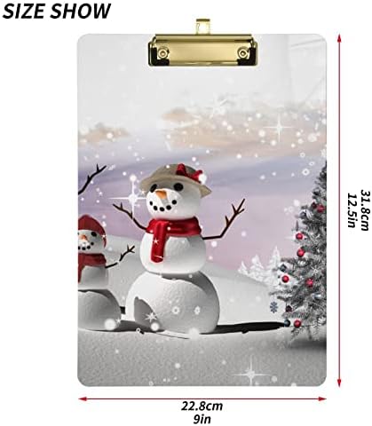 Božićno drvce snjegović clipboards Međuspremnik za hranjenje modni standardni A4 međuspremnik s laganom clipboard ukrasnom