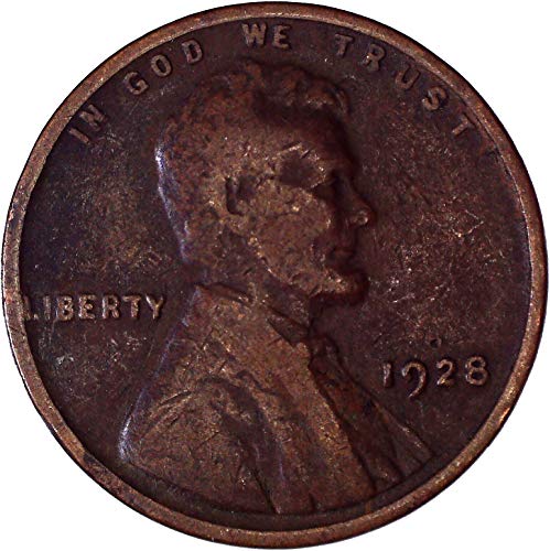 1928. Lincoln Wheat Cent 1c vrlo fino