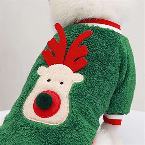 Udebohe pseći božićna kostim odjeća, vilenjak jeleni za kućni ljubimac božićni kostim pulover pidžama za male pse mačke mačke