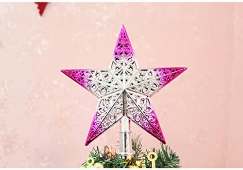 Brcus božićno drvce Topper 7,8 inča šuplji pentagram zvijezda ukras
