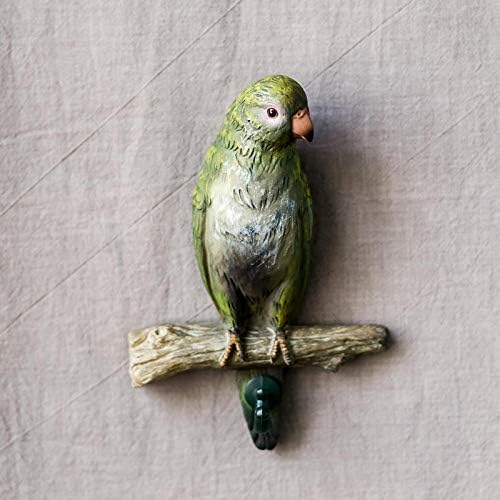 Tyny skulptura dekor statue dekor zelena papiga za ptice zid ukras kreativna aloe vera biljna kuka za kuka dnevna soba ukras-l.