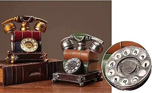 Antikni rotacijski fiksni telefonski dekor, Vintage ukrasni telefoni, Vintage Telefonski model polica - Kreativni antikni