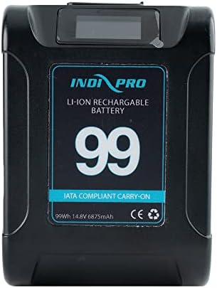 Indipro 2x Micro Alpha Series 99WH V-Mount Li-ion baterije i dvostruki komplet za punjač baterija za V-mount