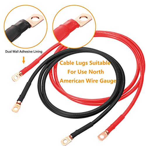Svaar 10pcs 6 AWG-5/16 prstenasti terminalni kabel za kabel kabela kabel za kabel kabel za crimp žicu priključak bakreni