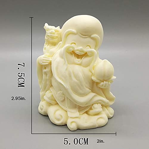 2P/SET 3D silikonski kalup vrlo kineskog trzaja mitara Boga dugovječnosti brana baka otac Majke majke figure za bombon kolač