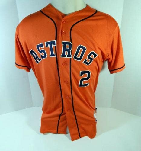 2013-2019 Houston Astros 2 Igra Upotrijebljena narančastog Jersey Naziv ploča uklonjena 44 596 - Igra korištena MLB dresova