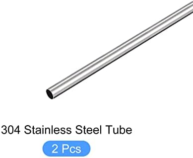 Metallixity 304 cijev od nehrđajućeg čelika 2pcs, ravne cijevi - za opremanje kuće, strojevi