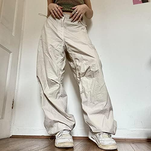 Madjtlqy ženske vrećice za teretne hlače za vuču široke noge Labave hlače hip hop joggers trendy y2k ulična odjeća