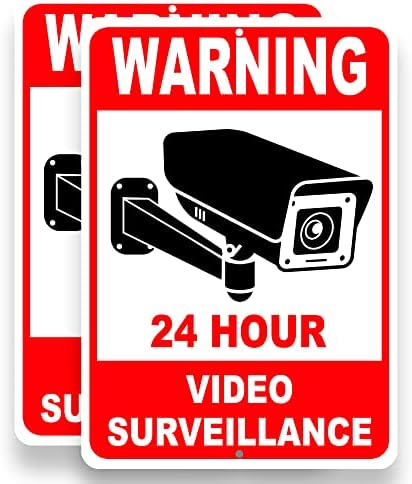 Sign Video nadzor od 2 računala - Aluminij Smile 10x7 Vaši znakovi na kameru - Sigurnosni znakovi - bez prekršajnih znakova