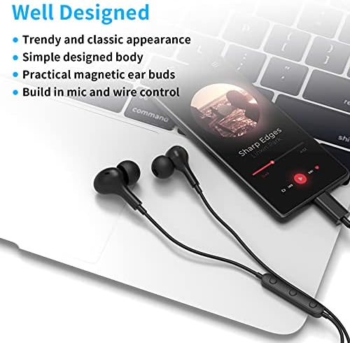 Bluetoothe slušalice USB C slušalice s kontrolom volumena mikrofona za Samsung Pixel iPad Pro Air Mini OnePlus