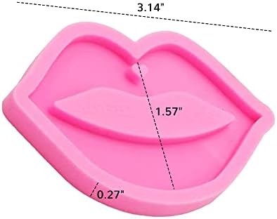 Modni poljubac seksi usana u obliku usana silikonski kalup s rupom s rupom diy jelly snimke slatkiši deserti sladoled puding