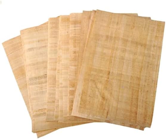 25 lista pravog papirus papira, skup egipatskih 8x12 inča za umjetničke projekte, predmet povijesti pisača u školi i listovi