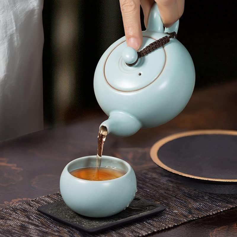 Teapots ru kill keramic kung fu set čaj set cijan ru porculanski čaj set poklon kutija 2 šalica set u velikoj mjeri
