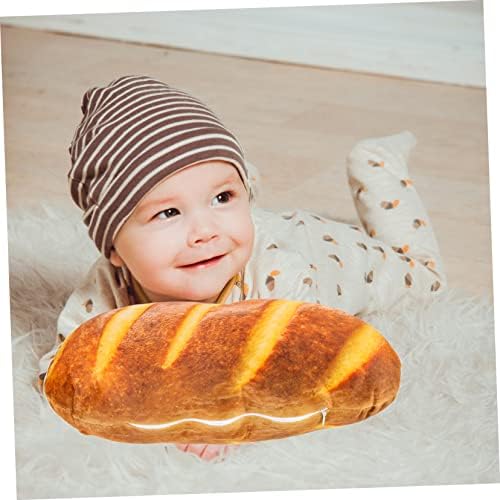 Toyvian Chread Jastuk igračke za djecu Djevojke plišane mekane francuski kruh Punjeni kruh Plushie kauč ukrasni jastuk Djeca
