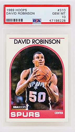 David Robinson 1989. Hoops košarka 310 RC Rookie Card - PSA 10 Gem metvica