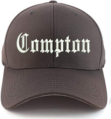Trgovačka trgovina odjeće Compton City Old English Enceloided Stretch Exted Fitted Cap