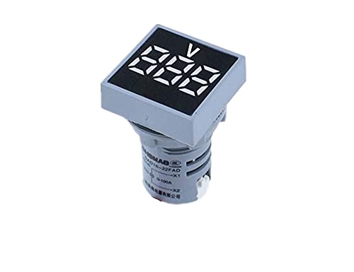 XJIM 22 mm Mini digitalni voltmetar kvadrat izmjenične struje 20-500V VOLT VOLNSKI ISTOR ISTER METER SAVJET LED indikator