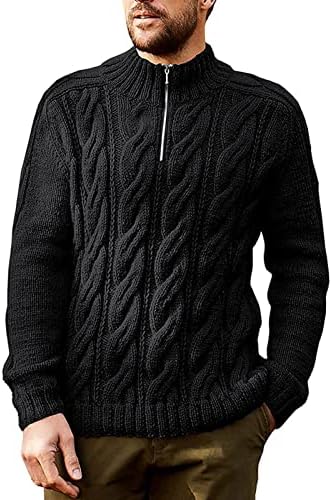 Dudubaby muški jesenski novi pola patentnog zatvarača Britanski džemper dugih rukava