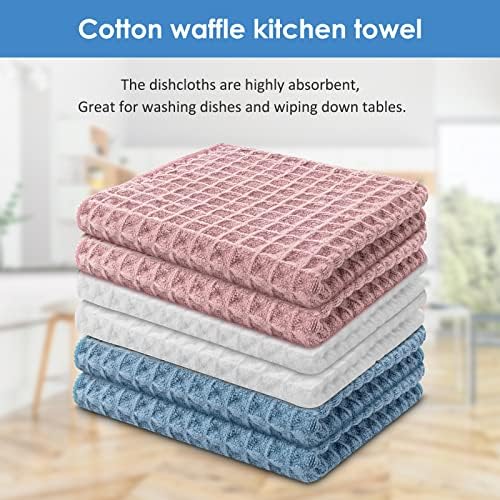 Kuhinjski ručnik za tkanje vafla 6 kom pamučni kuhinjski ručnici za višekratnu upotrebu 12 12 Ultra mekane krpe za pranje