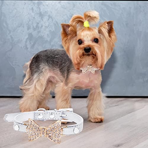 Honprad prsluk za pseće ovratnike za kućne ogrlice Podesivi dijamant mekani prozračni podesivi slatki ovratnici za djevojku