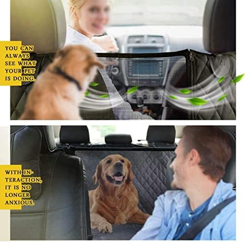 Navlaka za autosjedalicu za pse Vodootporna navlaka za sjedalo za pse s mrežastim prozorom Protuklizna zaštita stražnjeg