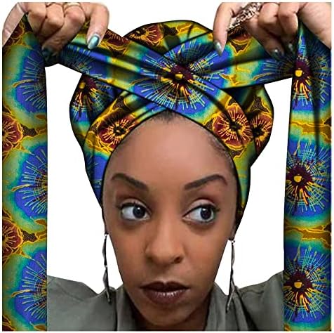 Afrički stil šešir za kosu s afričkim printom turbani šal za glavu trake za glavu za žene koje spavaju u Ankari