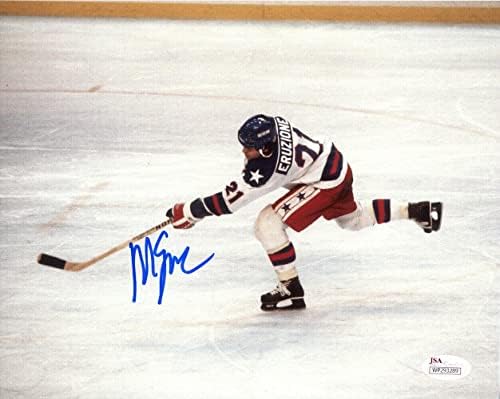 Mike Eruzione autogramirani/potpisani Team USA Hockey 8x10 Photo JSA 11200 - Olimpijske fotografije s autogramom