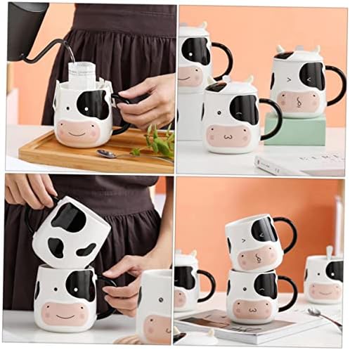 Healeved krava keramička šalica keramičke šalice kave s poklopcima šalice s poklopcima za dječju šalicu krava i šalice kave