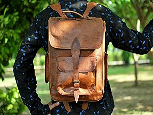 Rustikalni gradski ručno rađeni originalna kožni ruksak torba za laptop za muškarce Pokloni za njega