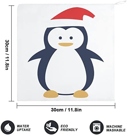 Božićni ručnik za ručnike za pingvin super mekani upijajući viseći ručnik za kuhinjsku kupaonicu teretanu