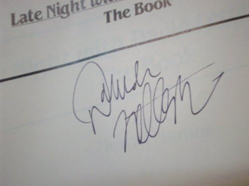 Letterman, David Kasna noć s Davidom Lettermanom knjigom 1985. Potpisane fotografije s autogramom