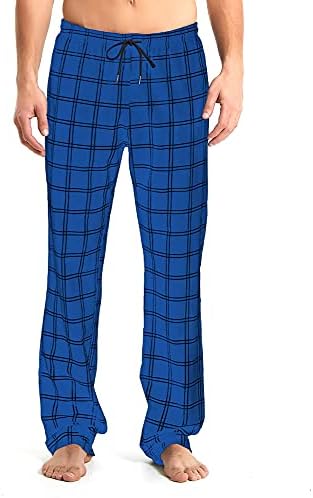 Muške visoke pidžamske hlače 34/36/38 dugački inseam pleteni hlače hlače za spavanje pidžame dno pamuka