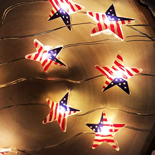 Dan neovisnosti String Svjetla 4. srpnja Svečano ukrašavanje LED lampica Stranica s LED nizom