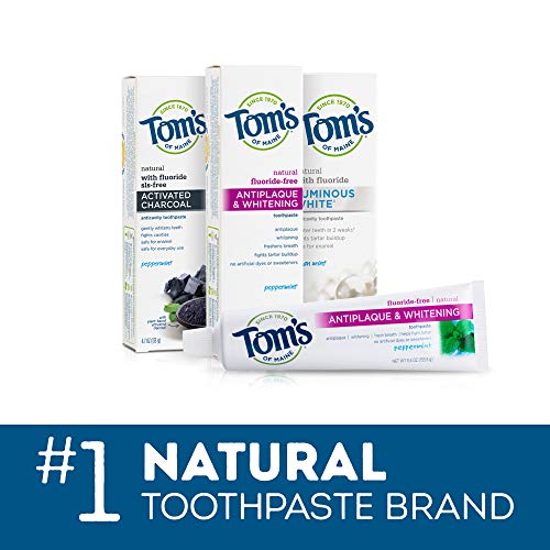 Tom's of Maine fluorid bez botanično svijetle paste za zube, prirodna pasta za zube, pasta za izbjeljivanje, koplja, 4,7