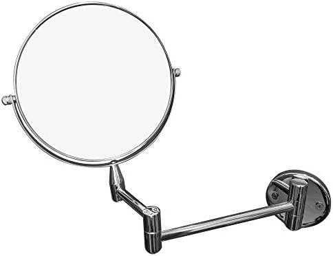 Zidno ogledalo s okretnim nosačem A. M., srebrno, 7 inča