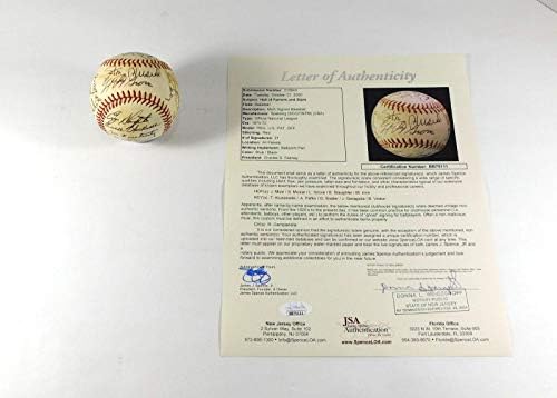Hall of Famers and Stars Multi potpisan onl bejzbol 21 JSA Autos Musial Mize ++ - Autografirani bejzbol