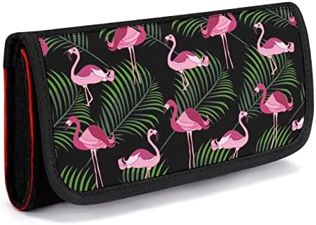 Pink Flamingo i tropska flora za nošenje za nosač sklopke za pohranu konzole pribor za igru ​​s utora za karticu