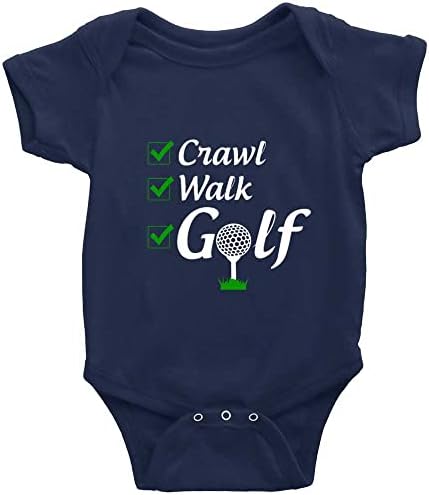 Crawl Walk Golf Novitet novorođenčadi kratki rukavi za dječji bodi