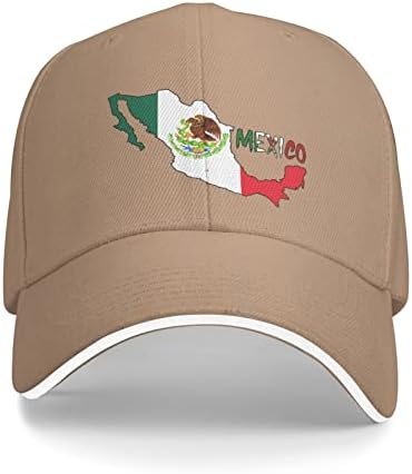 Tiayead Meksiko Meksička karta zastava za bejzbol kapu, kamiondžija za muškarce i ženu tatu kapu podesiva