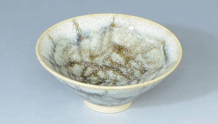 Kyo-yaki. Japanski sake Guinomi Cup Mangeyuteki. Drvena kutija. Keramika.