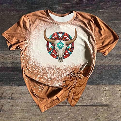 Aztec zapadne košulje za žene plus ljetni vrhovi veličine majice etničkog stila majica kratka rukava casual labave bluze
