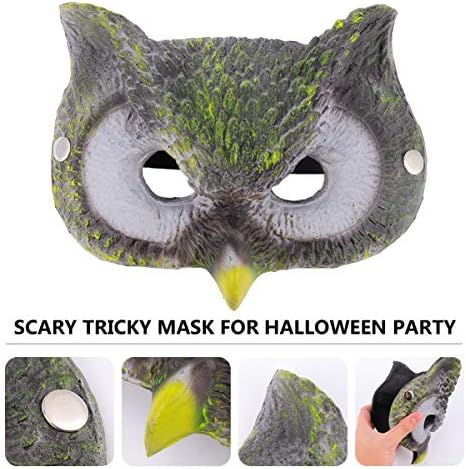 Pretyzoom Halloween sova maska ​​horor horor pokrivača za glavu za lice sablasna maska ​​za životinjsku masku propir za venecijansku