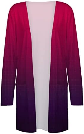 Ženske zimske kardigans 2022 Žene modni kardigan casual solidna boja s džepovima kardigan dugih rukava nadmašuje odjeće
