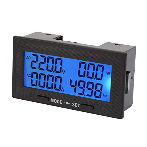 Digitalni LCD zaslon Mjerač Multi funkcije AMPERE Mjerač izmjenični mjerač AC Voltmeter YB5140DM Z AC 0 ~ 100A 130 ~ 500V